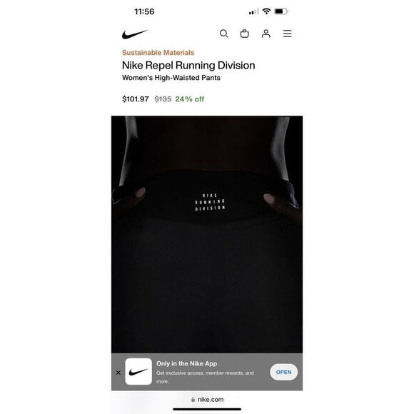 Nike FB7825-010 Women's Sz Small Black Run Division Storm-Fit Run Jogger Pants - Picture 4 of 16